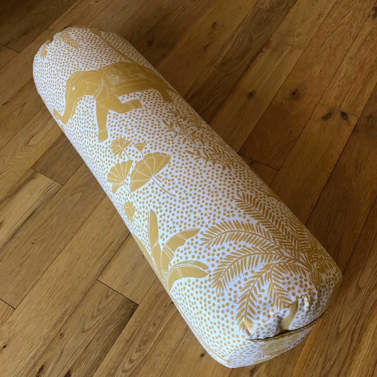 Bolster imprim� �cru jaune 