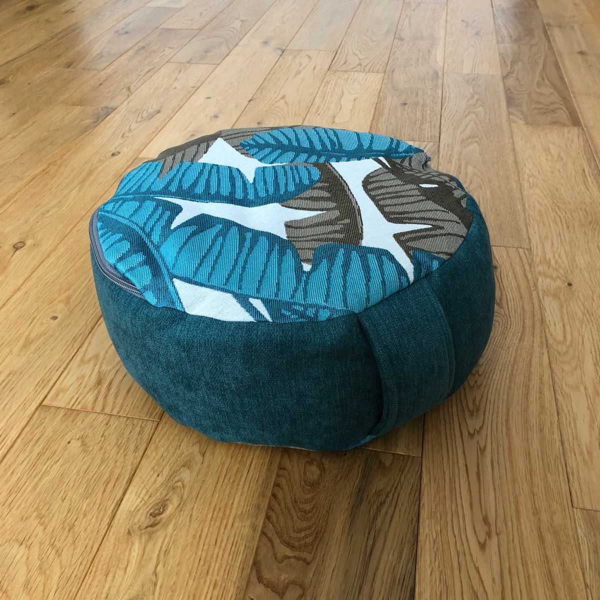 Zafu imprim� feuilles bananiers